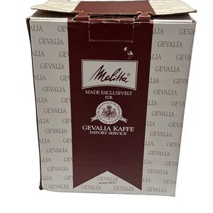Vintage Melitta Gevalia Kaffe 4-Cup Coffee Maker White BCM-4C Machine Open Box